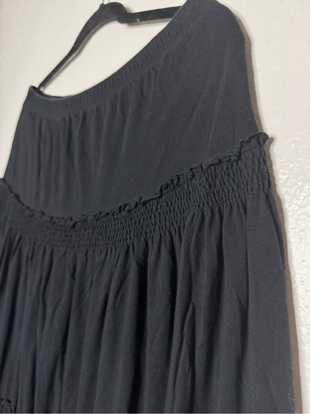 Classic Elements - Black Tiered A-Line Midi Skirt - Picture 4 of 7